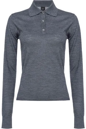 Pinko Liquoroso wool polo top