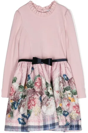 MONNALISA Floral-print flared dress