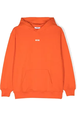 Msgm Logo-print cotton hoodie