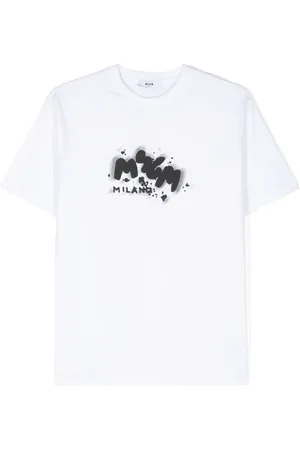 Msgm Logo-print cotton T-shirt