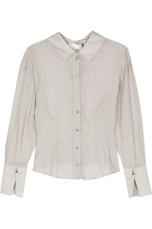 Patrizia Pepe Pinstriped cotton shirt