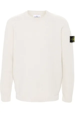 Stone Island Compass-badge crew-neck jumper