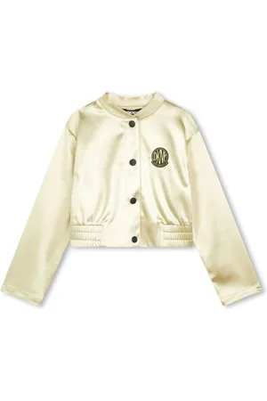 DKNY Logo-patch bomber jacket