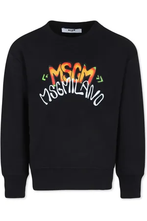 Msgm Logo-print cotton sweatshirt