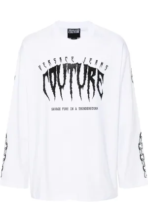 VERSACE Chain Couture cotton T-shirt