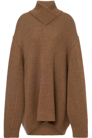 Serafini High-neck drop-shoulder jumper