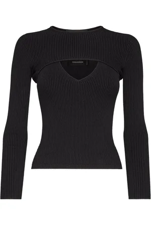 Dsquared2 Cut-out ribbed-knit top
