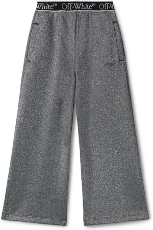 OFF-WHITE Bookish logo-waistband trousers