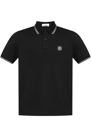 Stone Island Logo-appliqué polo shirt
