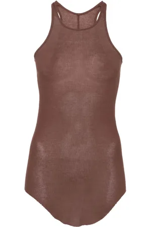 Rick Owens Fine-ribbed tank top