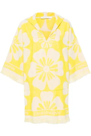 ZIMMERMANN Golden hooded mini dress
