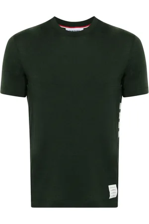 Thom Browne Stripe-detailing wool T-shirt