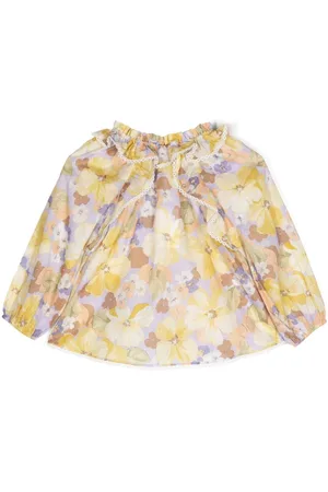 ZIMMERMANN Pop gathered-neck blouse