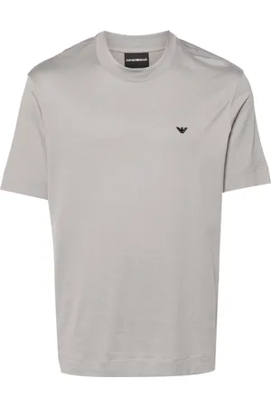Emporio Armani Logo-embroidered cotton T-shirt