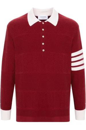 Thom Browne 4-Bar virgin wool polo shirt