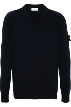 Stone Island Compass-badge V-neck jumper