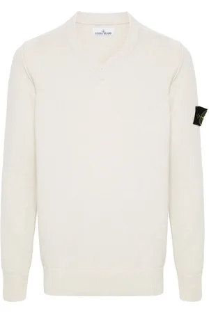 Stone Island Compass-badge V-neck jumper