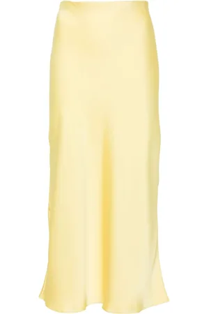 Patrizia Pepe Logo-plaque satin midi shirt