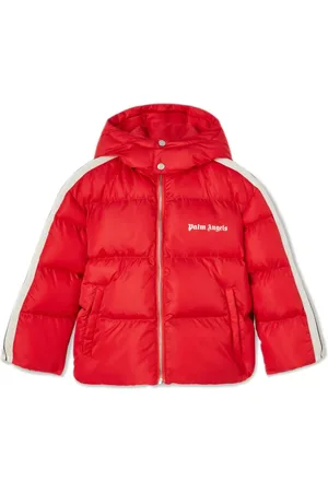 Palm Angels Quilted hooded puffer jacket