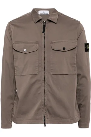 Stone Island Compass-badge shirt jacket