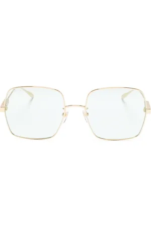 Gucci Logo-engraved square-frame sunglasses