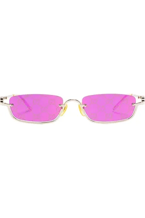 Gucci Slim rectangular-frame sunglasses