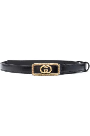 Gucci Interlocking G-buckle leather belt