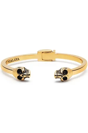 Nialaya Skull motif plated bracelet