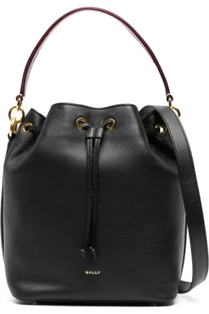 Bally Logo-stamp leather bucket bag