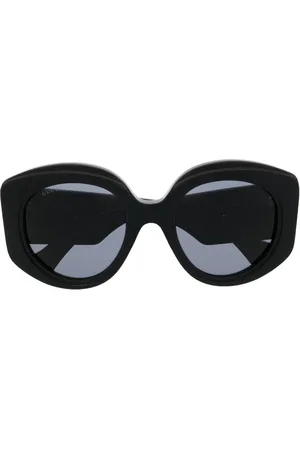 Gucci Interlocking-G round-frame sunglasses