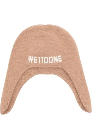 We11 Done Intarsia-knit logo beanie