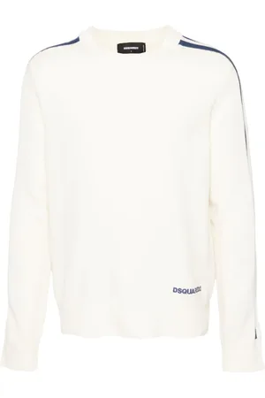 Dsquared2 Stripe-detail ribbed-knit jumper
