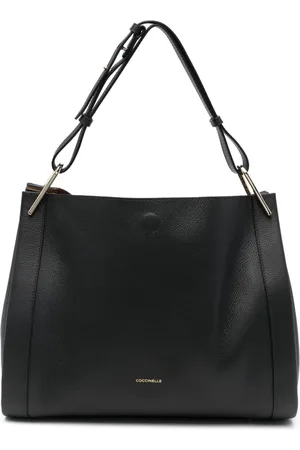 Coccinelle Logo lettering leather tote bag