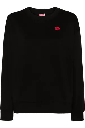 Kenzo Boke Flower-patch cotton sweatshirt