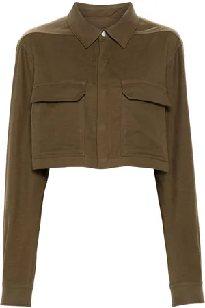 Rick Owens Press-stud cropped shirt