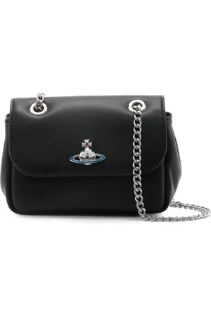 Vivienne Westwood Small Orb-plaque leather shoulder bag