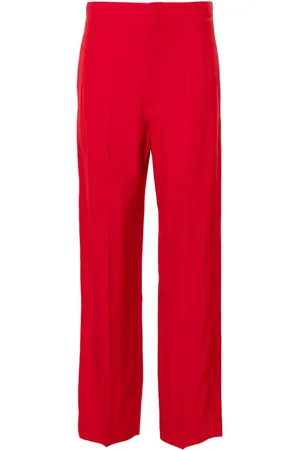 Victoria Beckham Textured tapered trousers