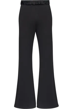 Maison Margiela Ruffled-waist flared trousers