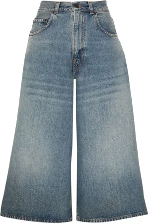 haikure Knee-length denim shorts