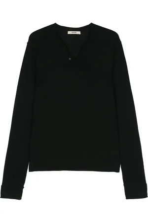 Zadig & Voltaire Monastir logo-debossed merino jumper