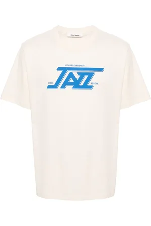 WALES BONNER Jazz-print cotton T-shirt