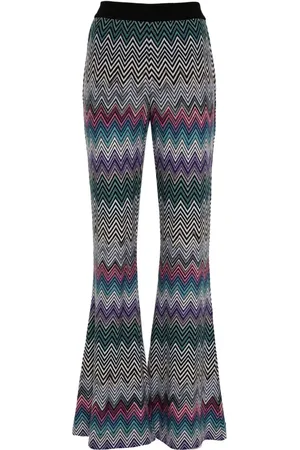 Missoni Zigzag woven wool flared trousers