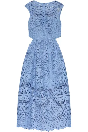 Self-Portrait Cut-out lace midi dress