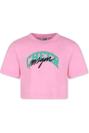 Msgm Logo-embroidered T-shirt