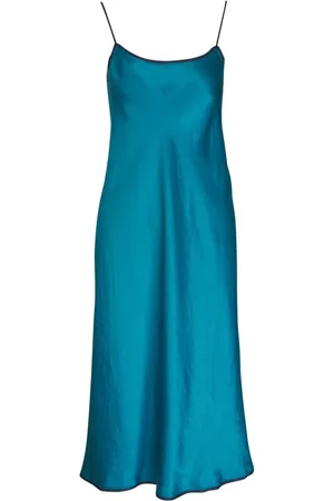 Vince Satin slip midi dress