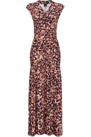 Pinko Floral-print V-neck dress