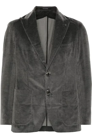 TAGLIATORE Single-breasted corduroy blazer