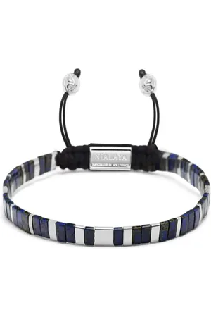 Nialaya Logo-engraved beaded bracelet