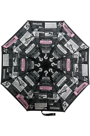 Moschino Magazine-print foldable umbrellla