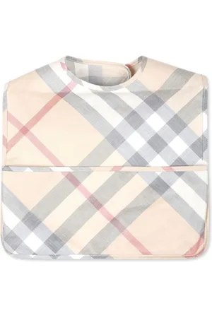 Burberry Touch-strap checkered bib